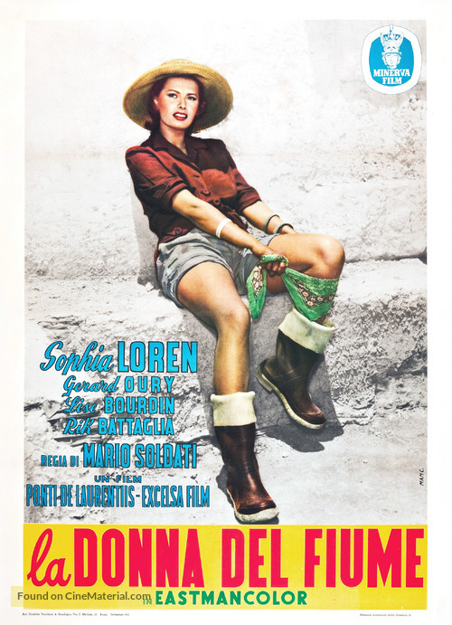 La donna del fiume - Italian Movie Poster