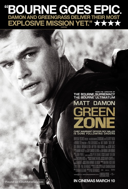 Green Zone - British Movie Poster