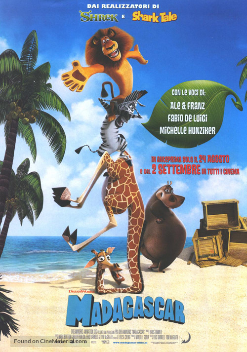 Madagascar - Italian Movie Poster