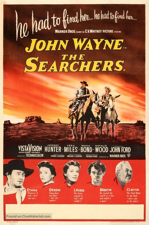 The Searchers - British Movie Poster