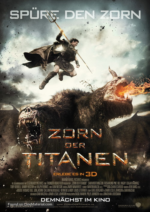 Wrath of the Titans - German Movie Poster