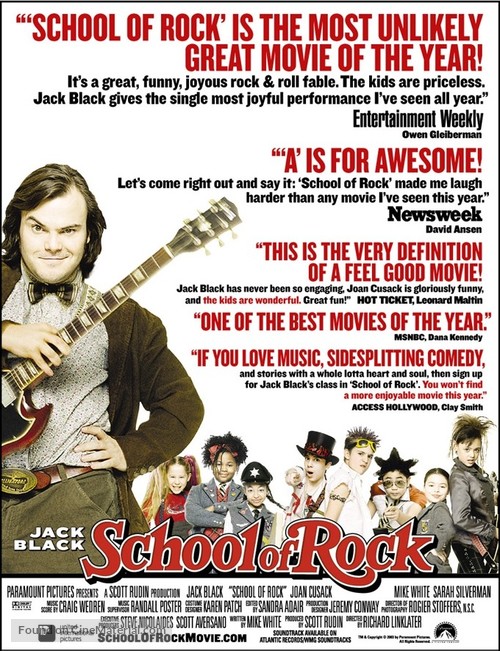 School of Rock Movie Poster