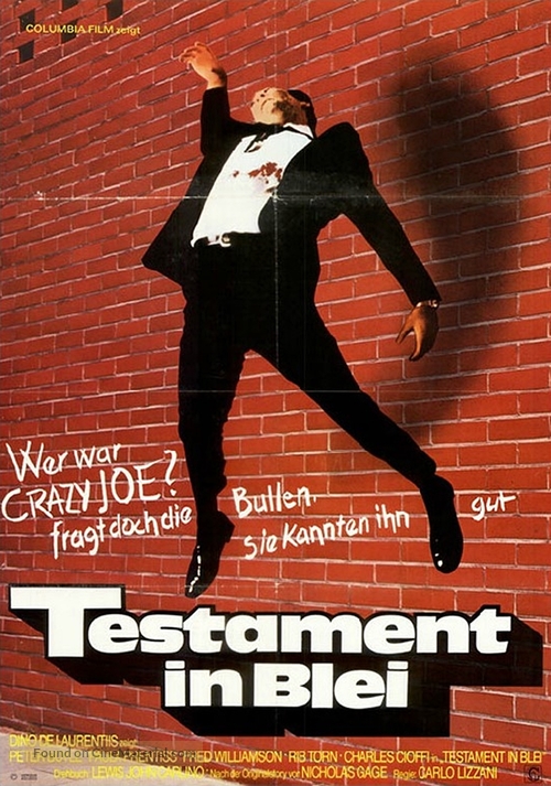 Crazy Joe - German Movie Poster