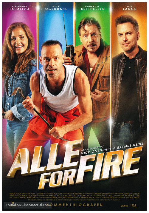 Alle for fire - Danish Movie Poster