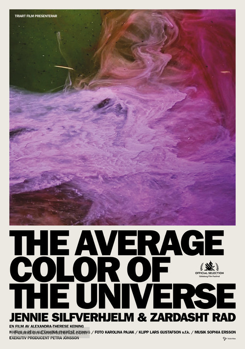 The Average Color of the Universe - Swedish Movie Poster