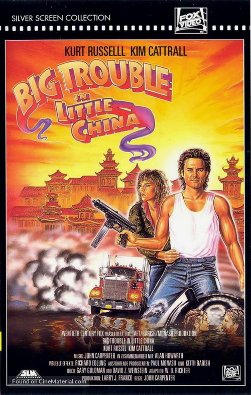 Big Trouble In Little China - German VHS movie cover
