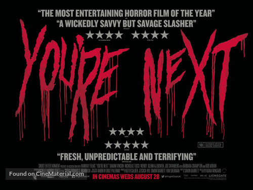 You&#039;re Next - British Movie Poster