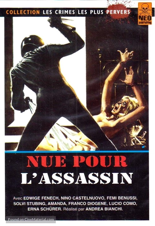 Nude per l&#039;assassino - French DVD movie cover