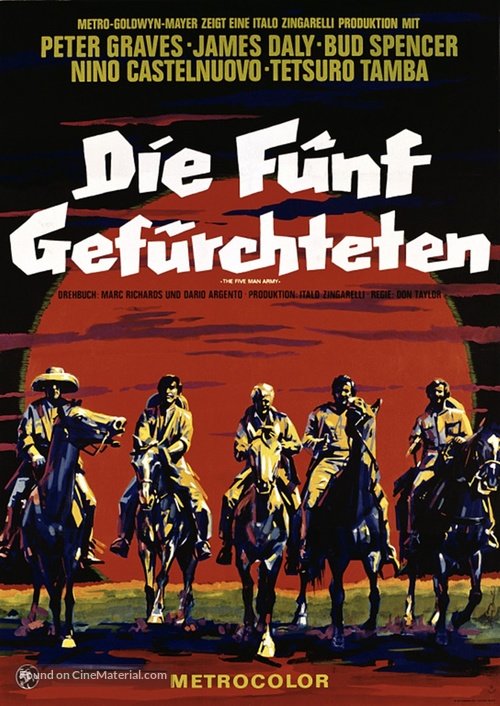 Esercito di cinque uomini, Un - German Movie Poster