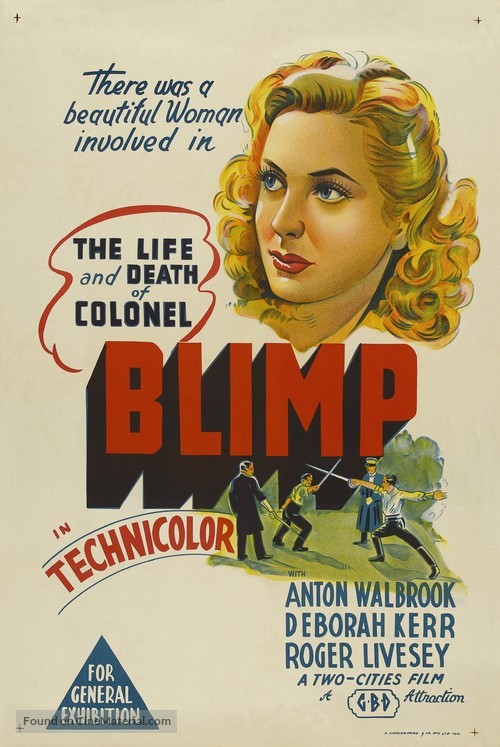 The Life and Death of Colonel Blimp - Australian Movie Poster