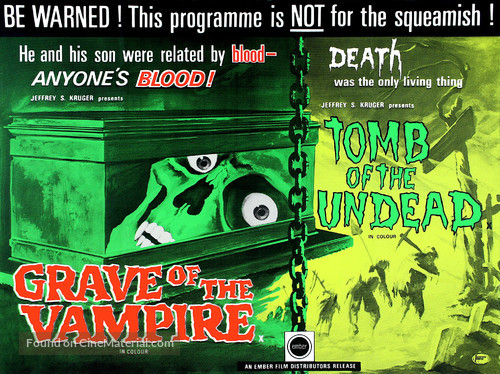 Grave of the Vampire - British Movie Poster