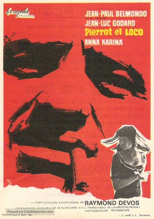 Pierrot le fou - Spanish Movie Poster