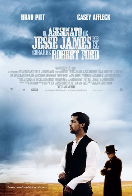 The Assassination of Jesse James by the Coward Robert Ford - Argentinian Movie Poster