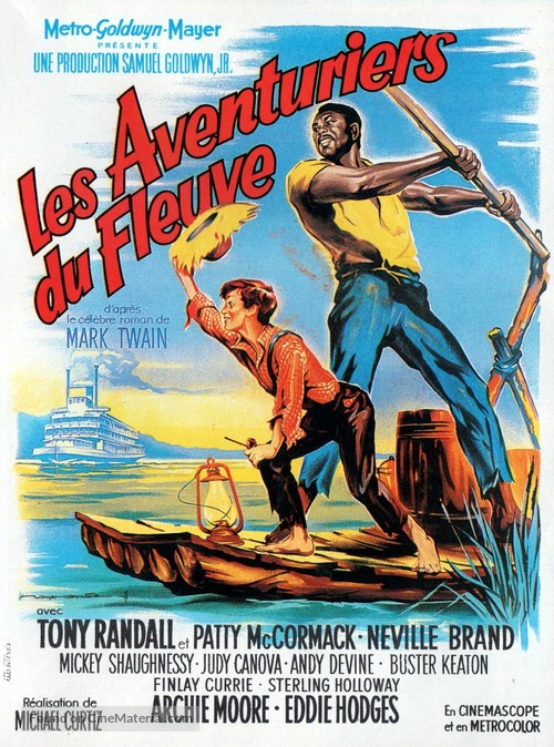The Adventures of Huckleberry Finn - French Movie Poster