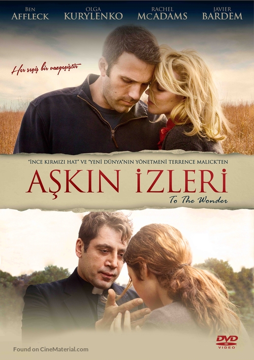 To the Wonder - Turkish DVD movie cover