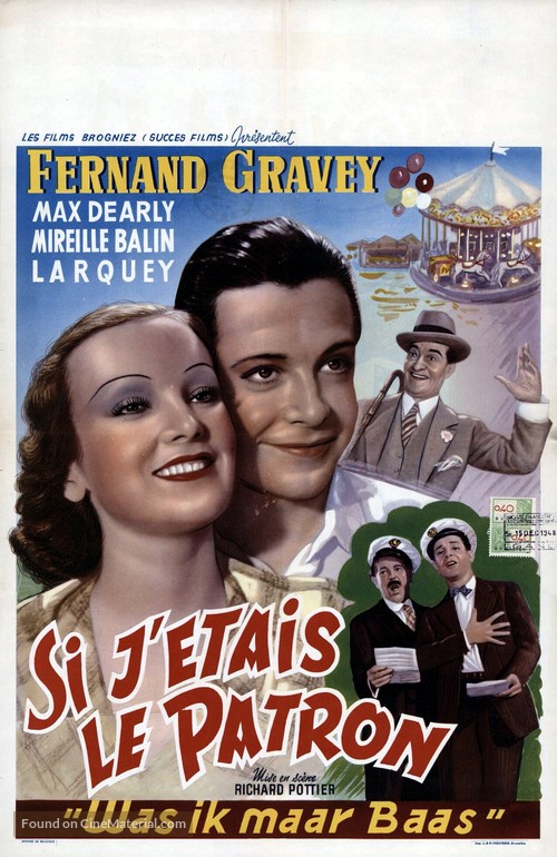 Si j&#039;&eacute;tais le patron - Belgian Movie Poster