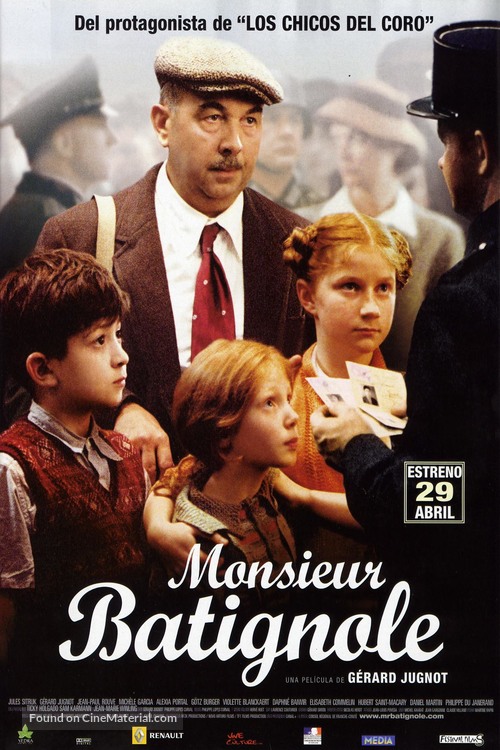 Monsieur Batignole - Spanish Movie Poster