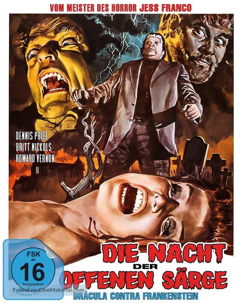 Dr&aacute;cula contra Frankenstein - German Movie Cover