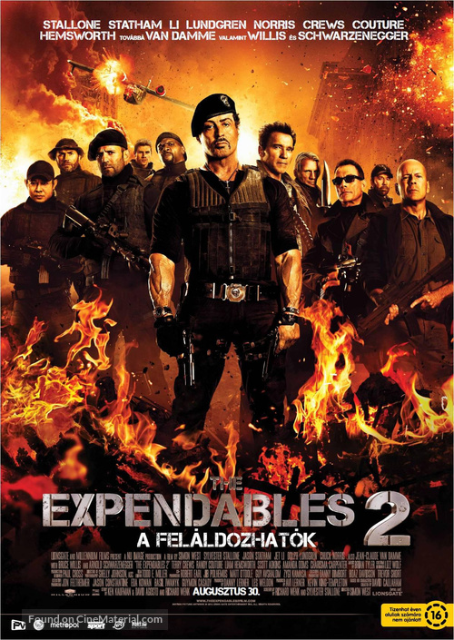 The Expendables 2 - Hungarian Movie Poster