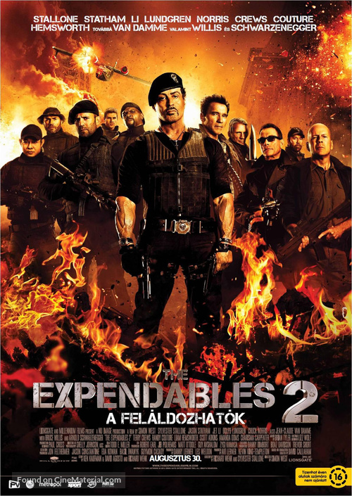 The Expendables 2 - Hungarian Movie Poster