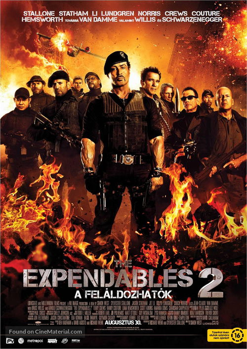 The Expendables 2 - Hungarian Movie Poster