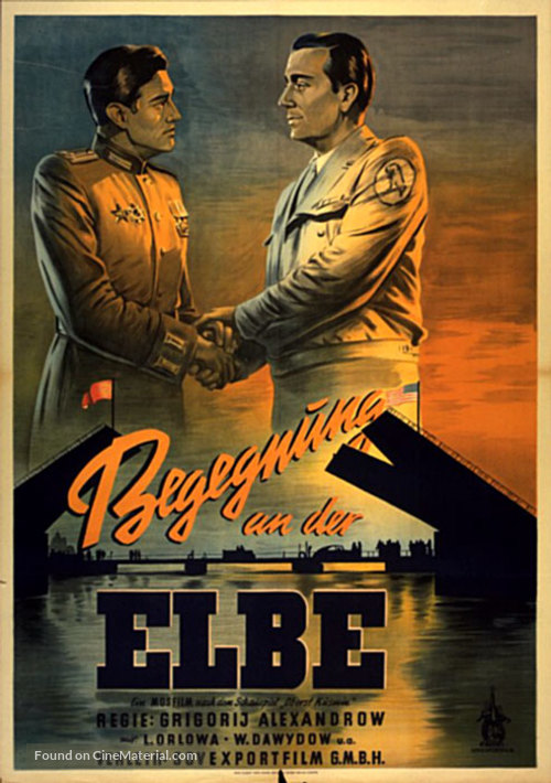 Vstrecha na Elbe - German Movie Poster