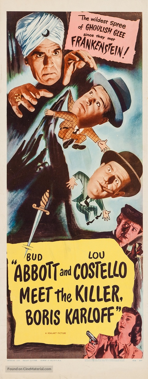 Abbott and Costello Meet the Killer, Boris Karloff - Movie Poster