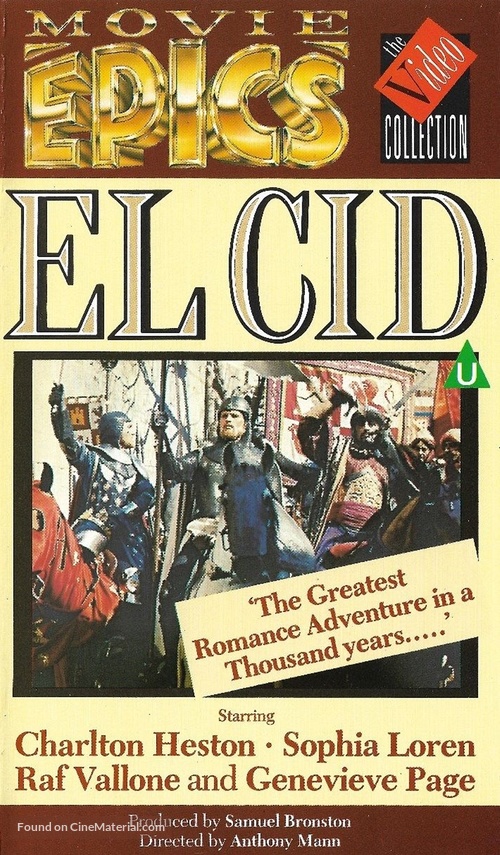 El Cid - British VHS movie cover