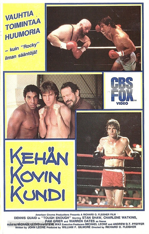 Tough Enough - Finnish VHS movie cover
