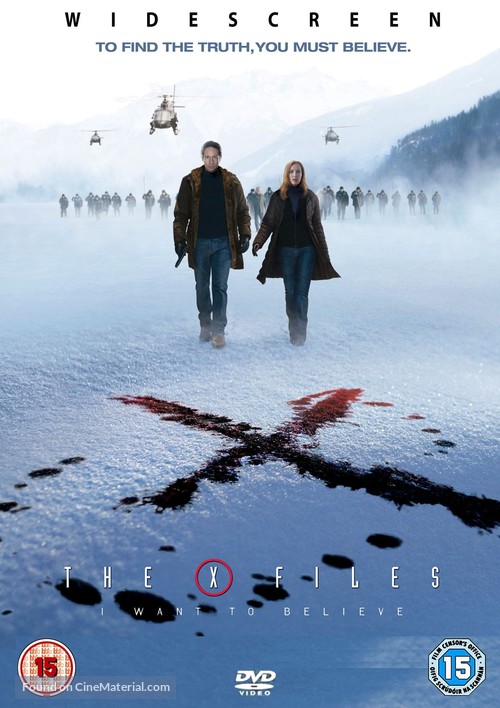 The X Files: I Want to Believe - British Movie Cover