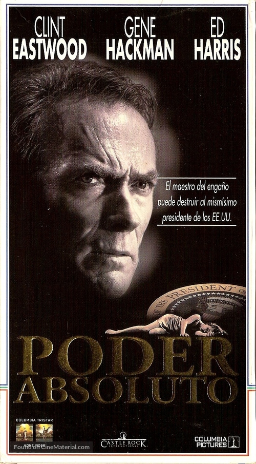 Absolute Power - Argentinian VHS movie cover