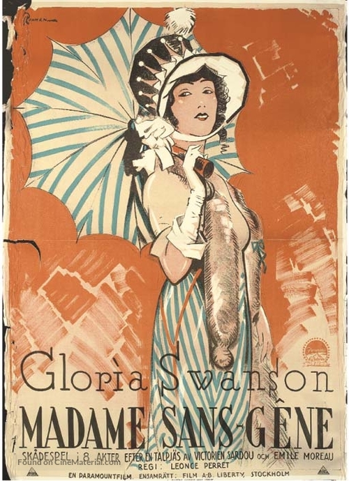 Madame Sans-G&ecirc;ne - Swedish Movie Poster