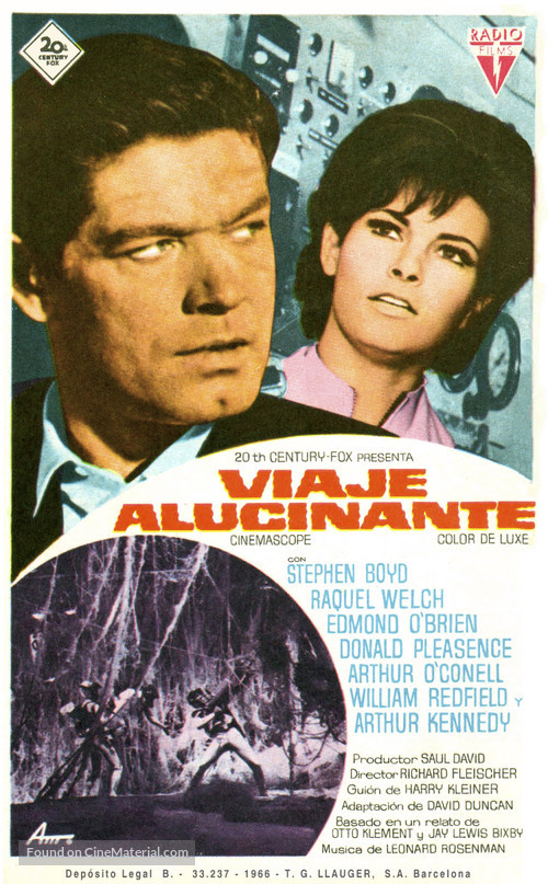 Fantastic Voyage - Spanish Movie Poster