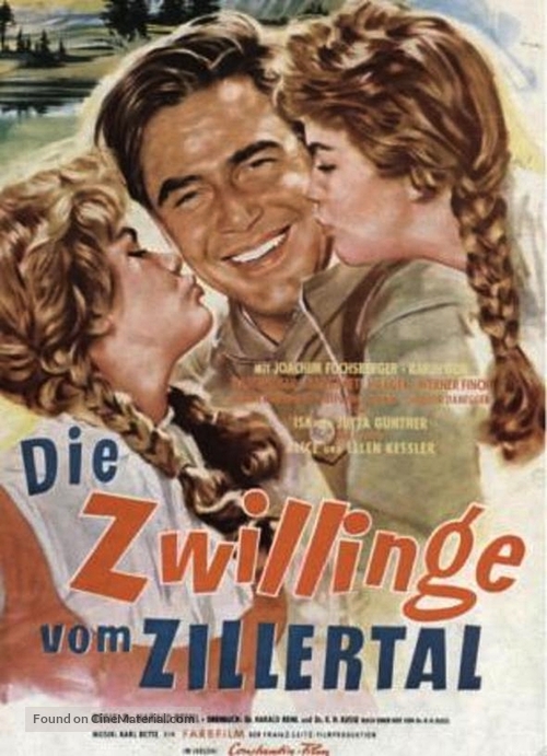 Die Zwillinge vom Zillertal - German Movie Poster