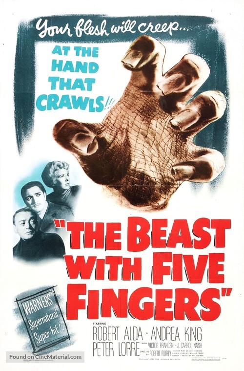 The Beast with Five Fingers - Movie Poster