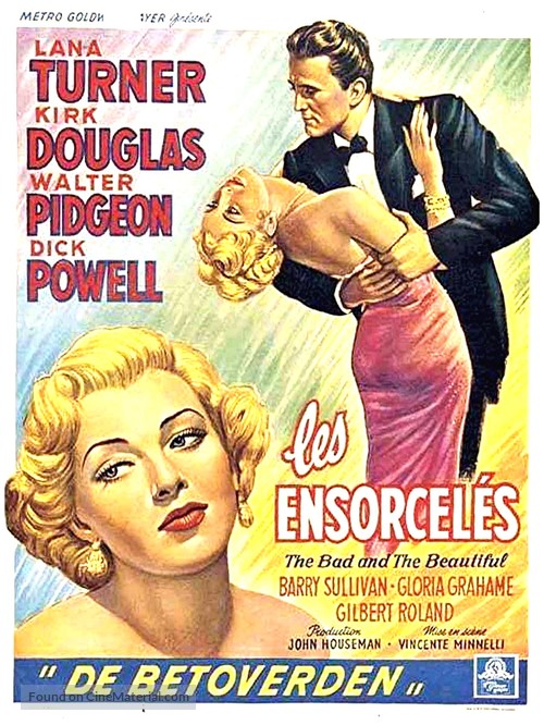 The Bad and the Beautiful - Belgian Movie Poster
