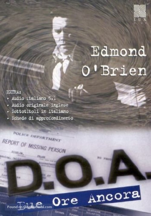 D.O.A. - Italian DVD movie cover