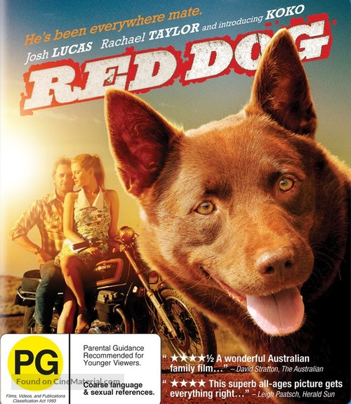 Red Dog - New Zealand Blu-Ray movie cover