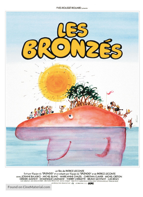 Les bronz&eacute;s - French Movie Poster