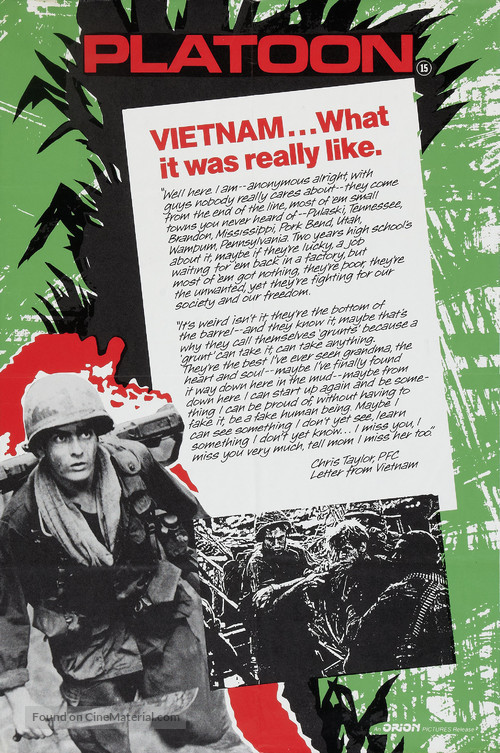 Platoon - British Movie Poster