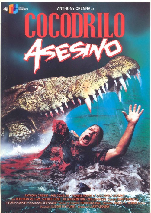 Killer Crocodile - Spanish Movie Poster