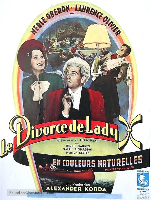 The Divorce of Lady X - French Movie Poster