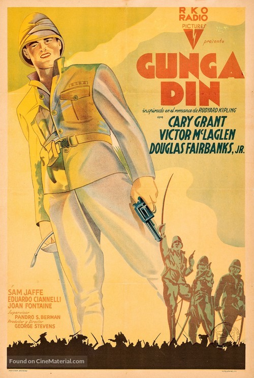 Gunga Din - Argentinian Movie Poster
