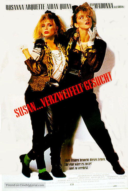Desperately Seeking Susan - German Movie Poster