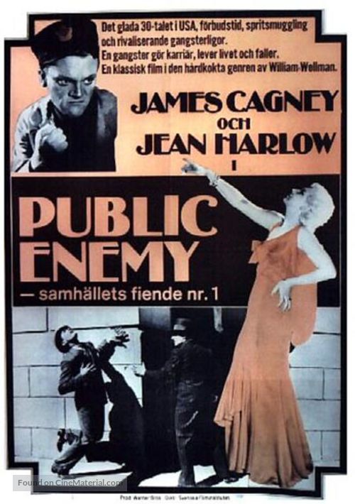 The Public Enemy - Swedish Movie Poster