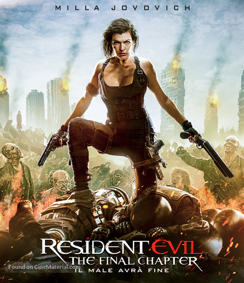 Resident Evil: The Final Chapter - Italian Movie Cover