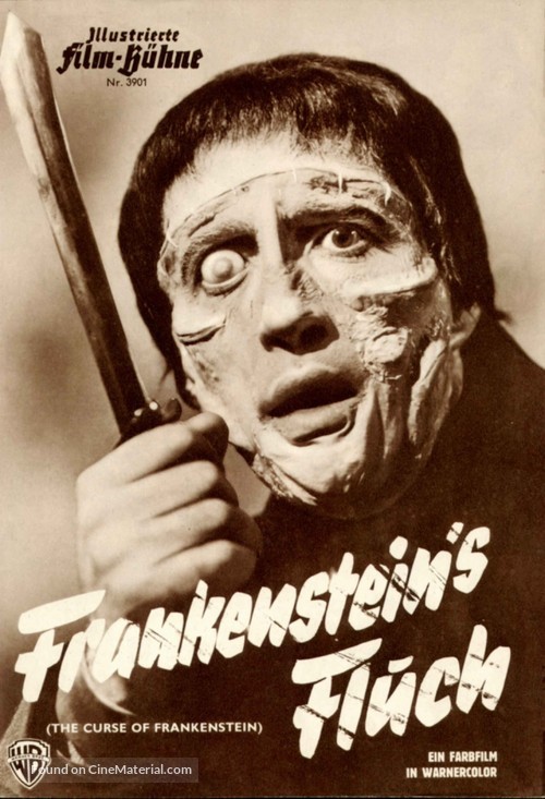 The Curse of Frankenstein - German poster