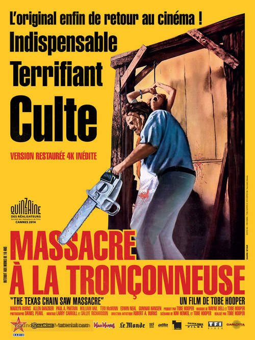 The Texas Chain Saw Massacre - French Re-release movie poster
