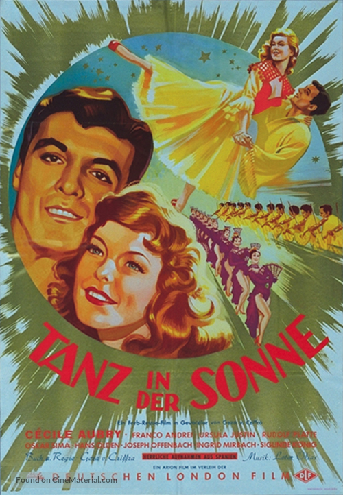 Tanz in der Sonne - German Movie Poster