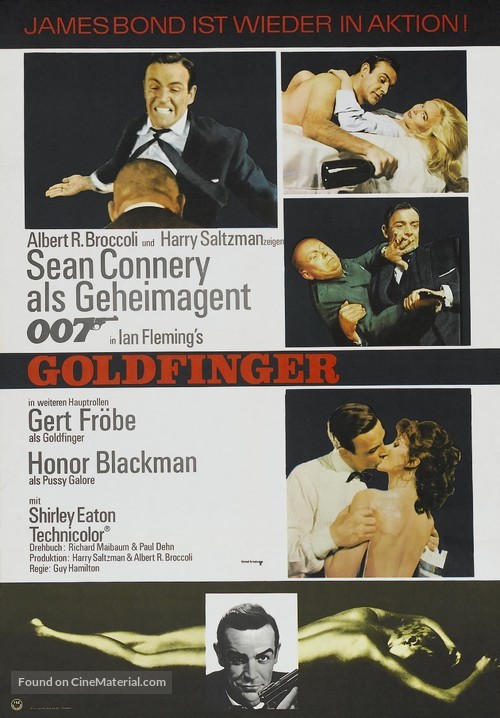 Goldfinger - German Movie Poster